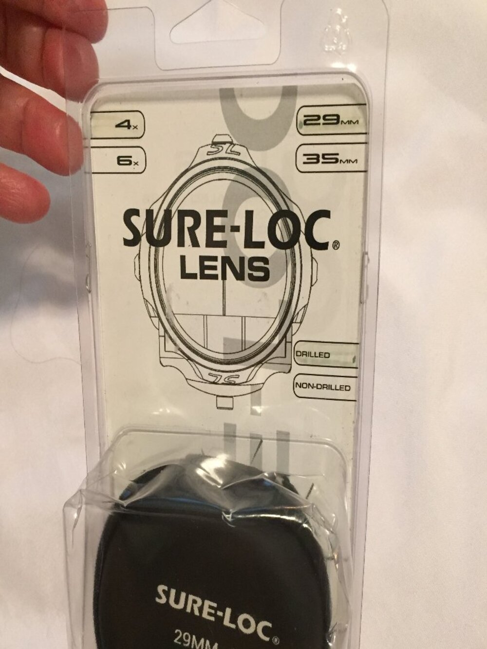 Sure-Loc 4X 29mm Lens Center Drilled for .19" Fiber SL52294